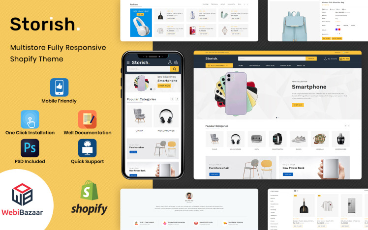 Storish Multipurpose Responsive Shopify Theme #165527