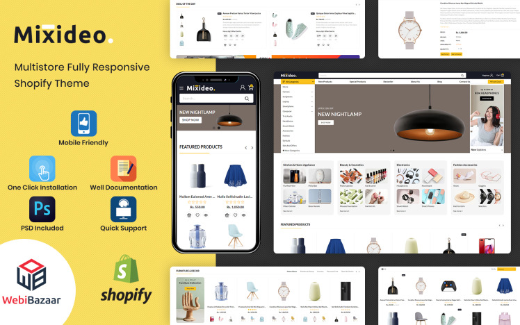 Mixideo Multipurpose Modular Shopify Theme