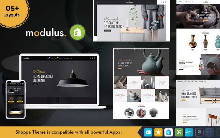 Modulus Furniture Interior Premium Shopify Responsive Theme #175485