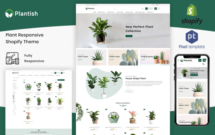 Plantish Gardening amp Houseplants Shopify Template