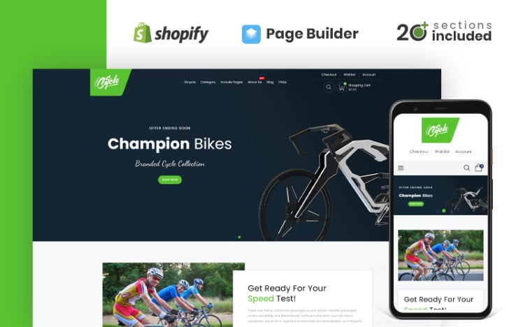 Sports Cycle And Accessories Store Shopify Theme