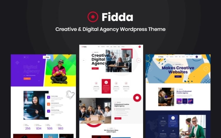 Fidda Portfolio Digital Agency WordPress Theme