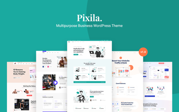 Pixila Multipurpose Business WordPress Theme
