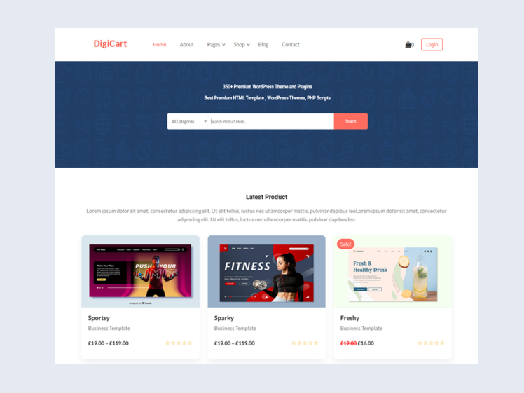 DigiCart Multivendor Digital Products Selling Marketplace WooCommerce Theme