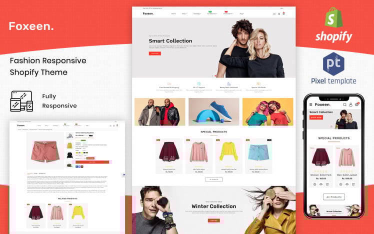 Foxeen Modern Fashion Shopify Template