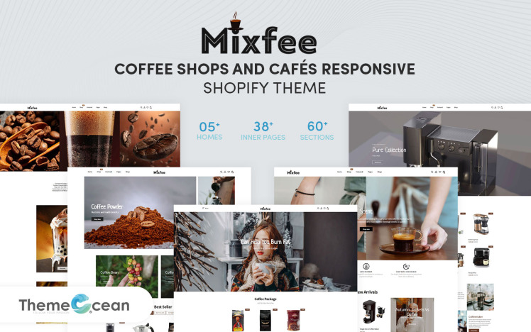 Mixfee Coffee Shops Caf s Responsive Shopify Theme #183587
