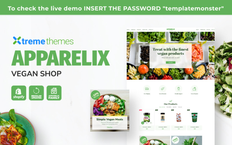 Apparelix Vegan Shop Shopify Theme