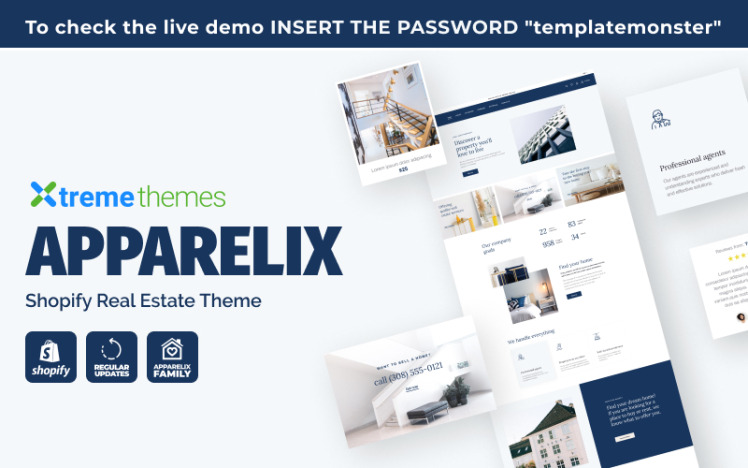 Apparelix Shopify Real Estate Theme #185916