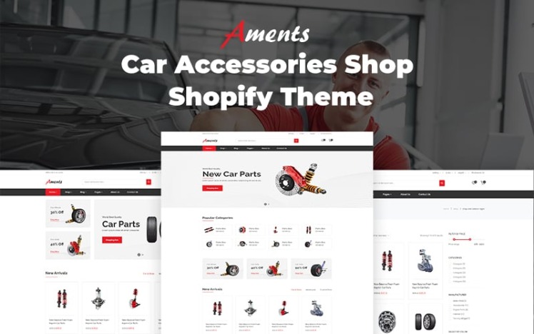 Aments Car Accessories Shop Shopify Theme #187513