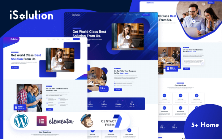 iSolution IT Solution IT Services Technology WordPress Theme