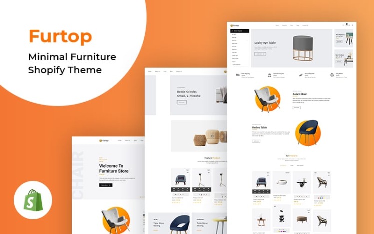 Furtop Minimal Furniture Shopify Theme #188799
