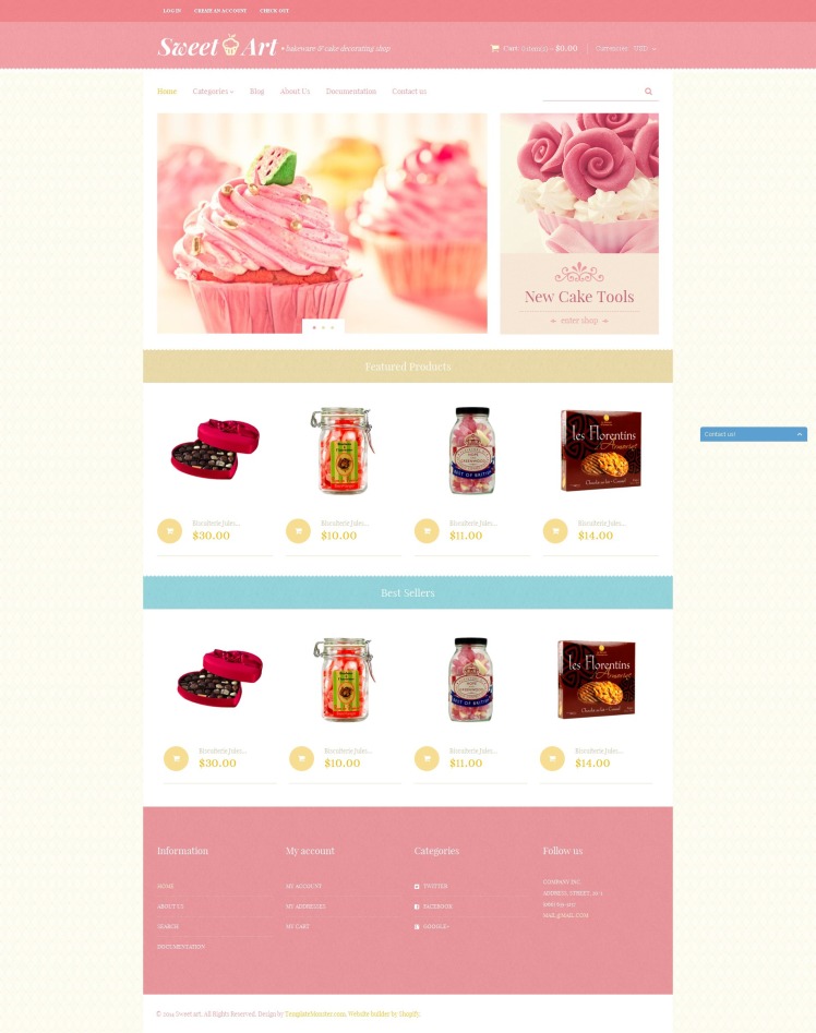 Free Candy Shop Shopify Theme #190242