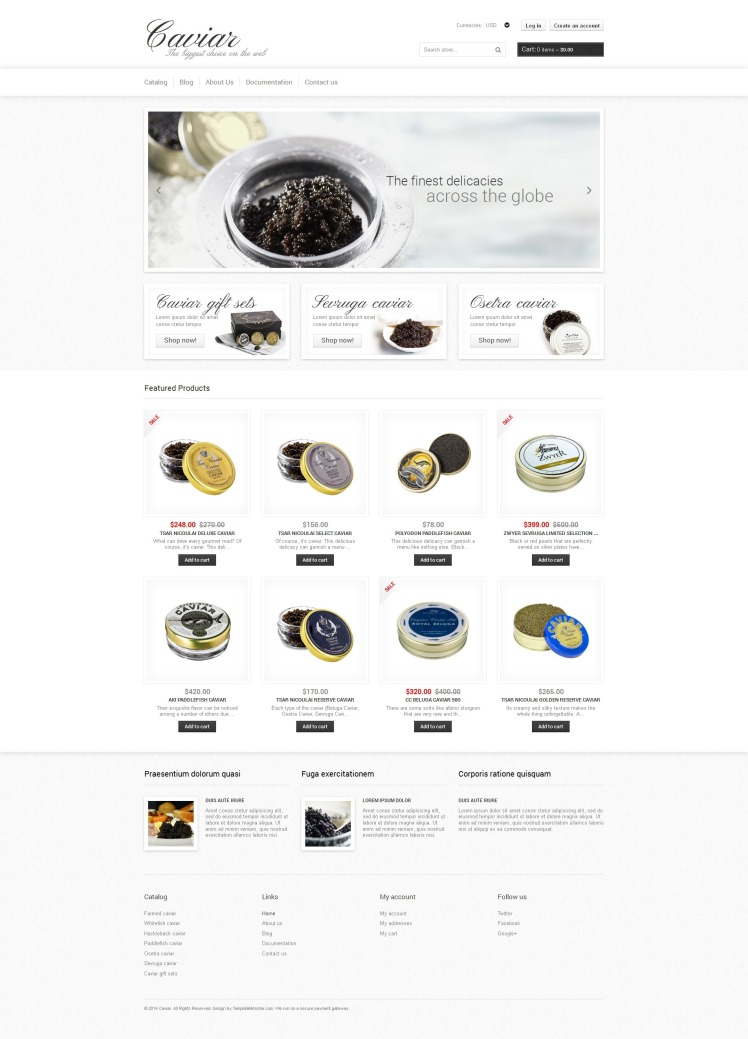 Free Food Store Responsive Shopify Theme #190222