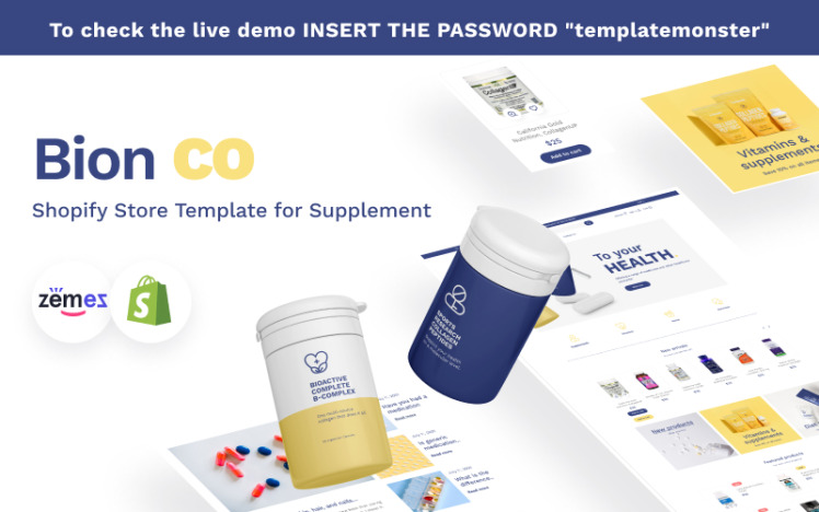 BionCo Shopify Store Template for Supplement #190354