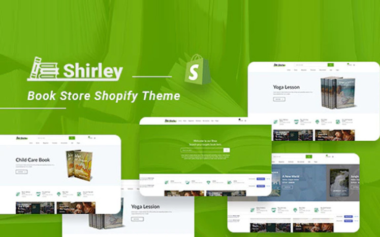 Shirley Book Store Shopify Theme #190351