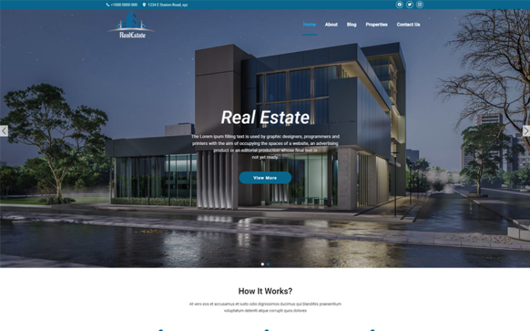 Real Estate Property Management WordPress Theme