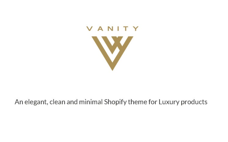Vanity Elegant Clean and Minimal Shopify Theme for Luxury Products #195636