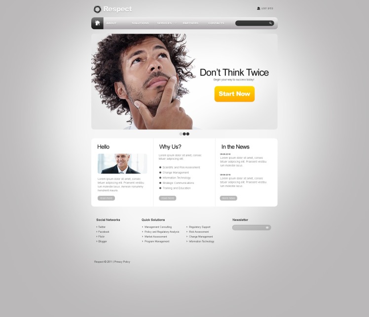 Free Business Consulting Services WordPress Layout & Website Template ...