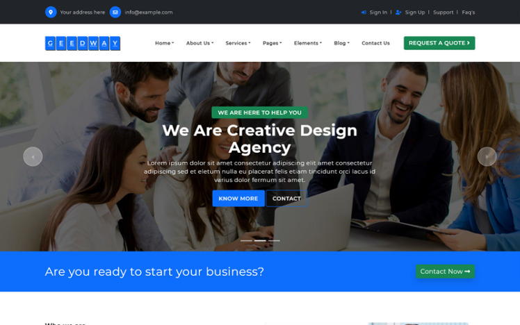 Geedway - Multipurpose Bootstrap 5 HTML Template #199442