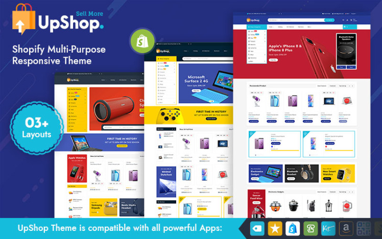 UpShop Electronics Gadgets Shopify Responsive Theme #202468