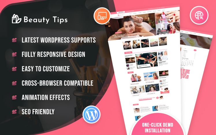 Beauty Tips Blog WordPress Theme