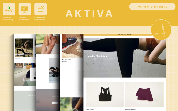 AKTIVA Shopify Activewear Theme #204993