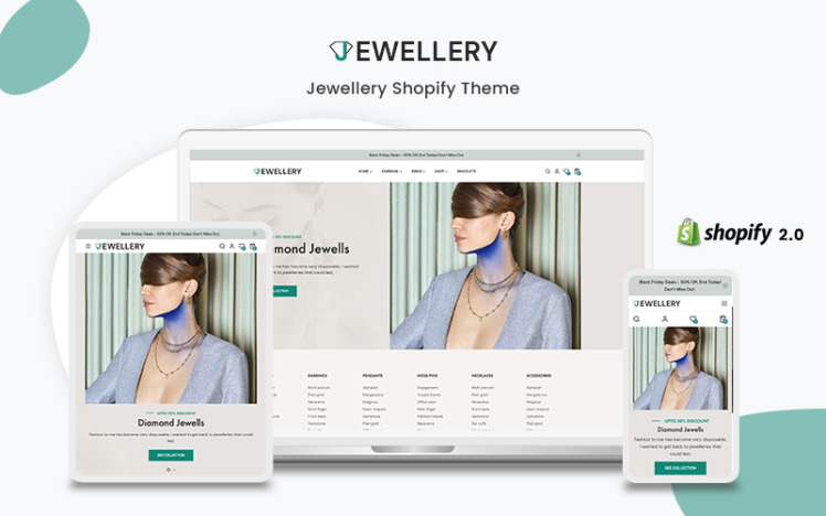 Jewellery The Jewellery fashion Premium Shopify Theme #205328