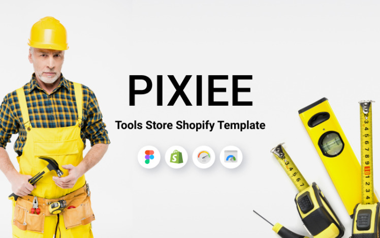 Pixee Responsive Construction and Tools Store Shopify Theme #205599