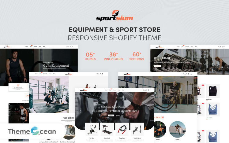 Sportsium Equipment And Sport Store Shopify Theme #207363