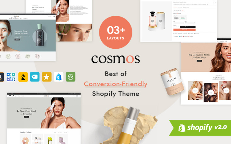 Cosmos Multipurpose Shopify Theme for Cosmetics Store #209739