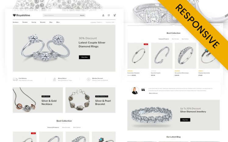 RoyalShine Jewelry Store WooCommerce Responsive Theme