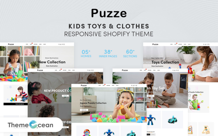 Puzze Kids Toys Clothes Responsive Shopify Theme #216246