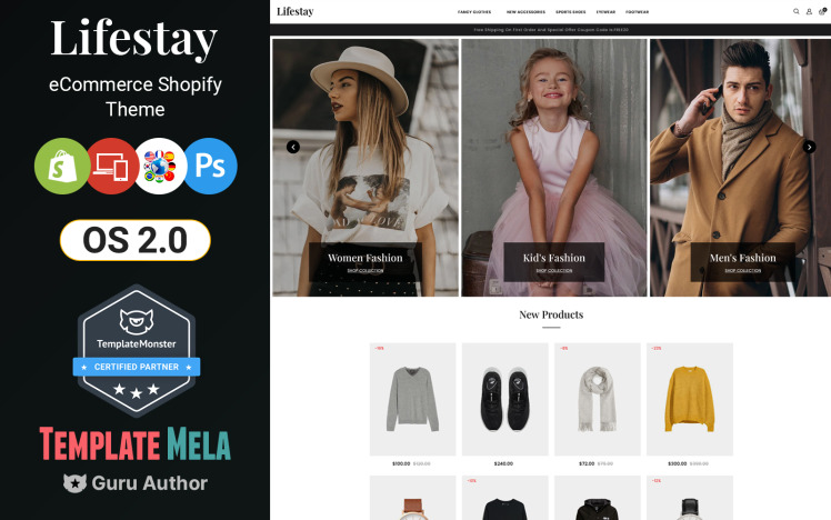 Lifestay Fashion Shopify Theme #218240