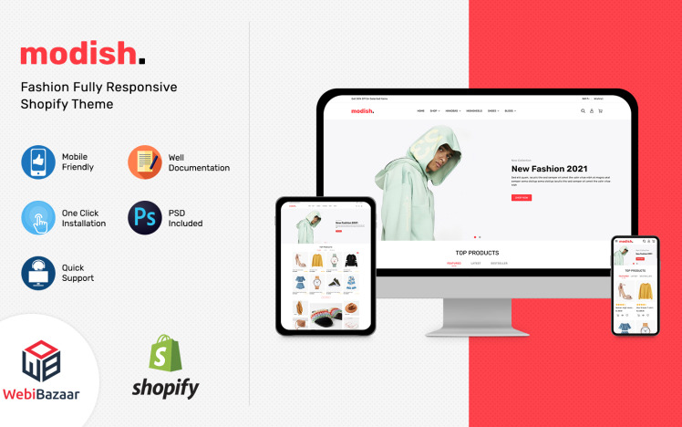 Modish Multipurpose Fashion Shoes Shopify Template #218239