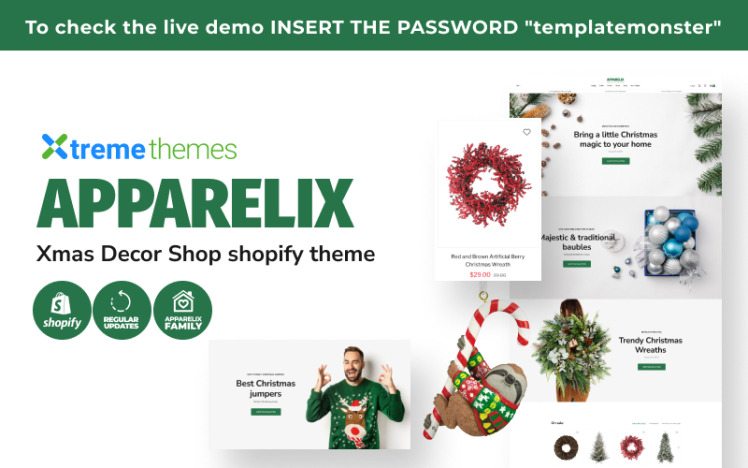 Apparelix Christmas Tree Shop Xmas Decor Shopify Theme #219467