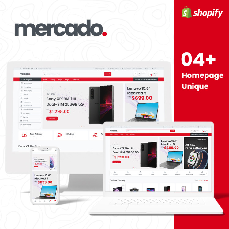 Mercado Multipurpose Responsive Shopify Theme #223817