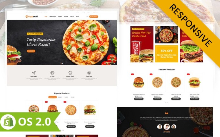 FoodStuff Best Food Store Shopify Responsive Theme #226699