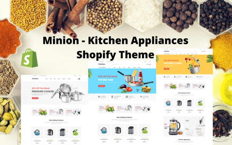 Minion Kitchen Appliances Shopify Theme