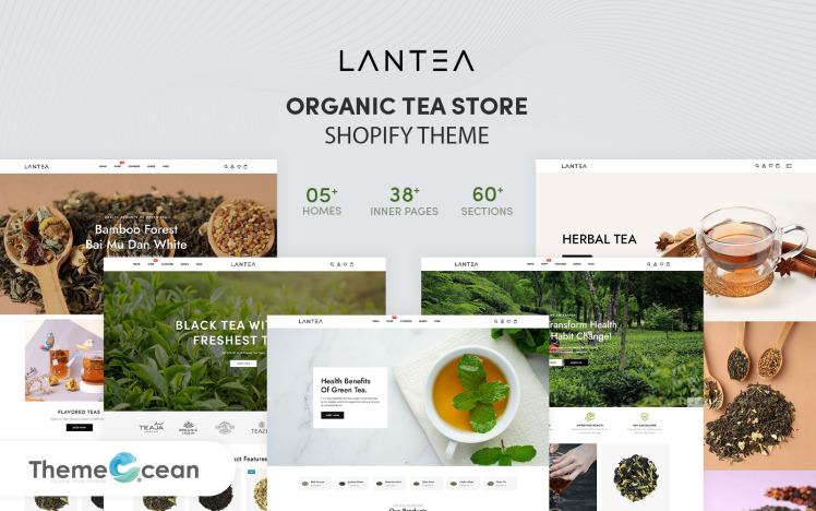 Lantea Organic Tea Store Shopify Theme