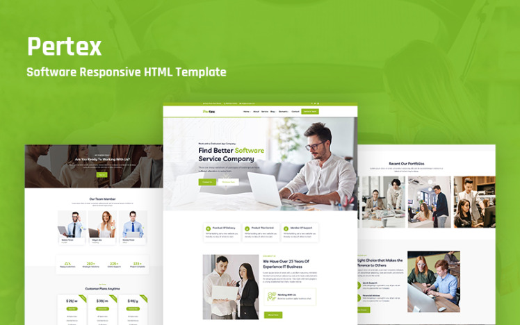 Pertex – Software Responsive Website Template #231826