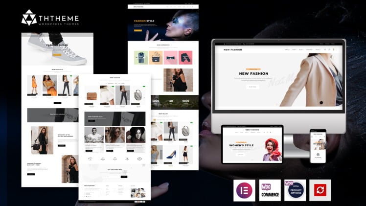 New Fashion The Elementor Fashion Shop WordPress theme