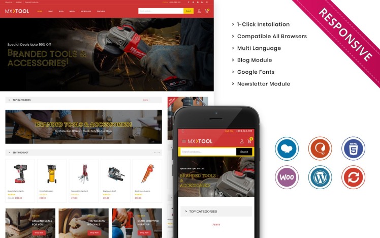 Mxtool Tools Equipment and Accessories Store Woocommerce