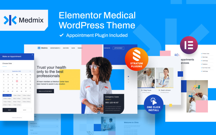 Elementor Medical WordPress Theme Medmix