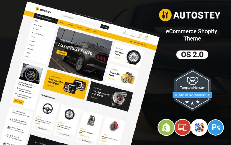 Autostey Auto Spare Parts Shopify Theme