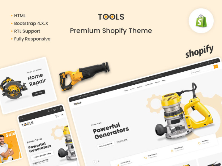 Tools The tools Accessories Premium Shopify Theme
