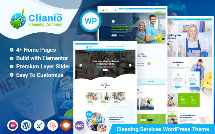 Clianio Cleaning Services WordPress Theme
