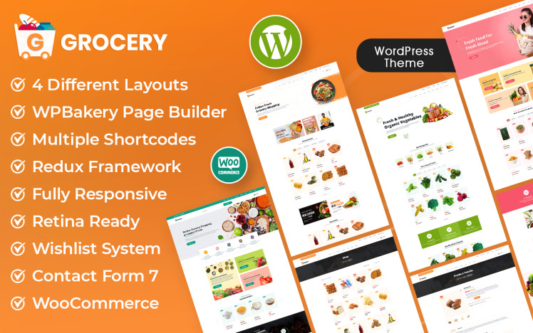 Grocer Multipurpose Grocery Food Store Supermarket Woocommerce Theme