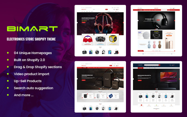 Bimart Electronics Gadgets eCommerce Shopify Theme