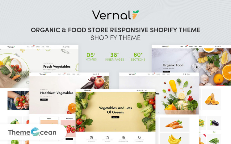 Vernal Organic Food Store Responsive Shopify Theme