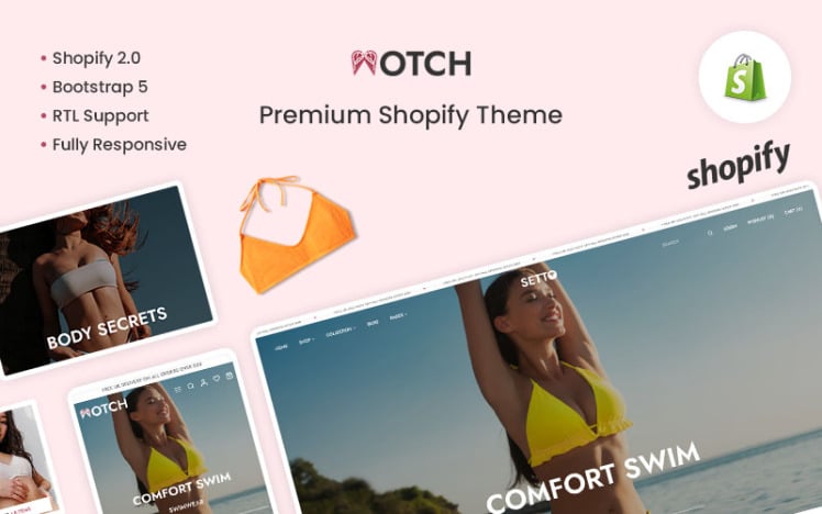 Motch The Lingerie Bikini Premium Shopify Theme #253790